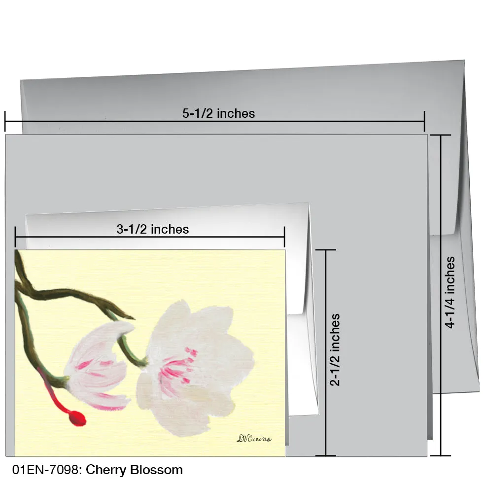 Cherry Blossom, Greeting Card (7098)