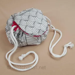 Cherry Blossom Sashiko Circle Bag