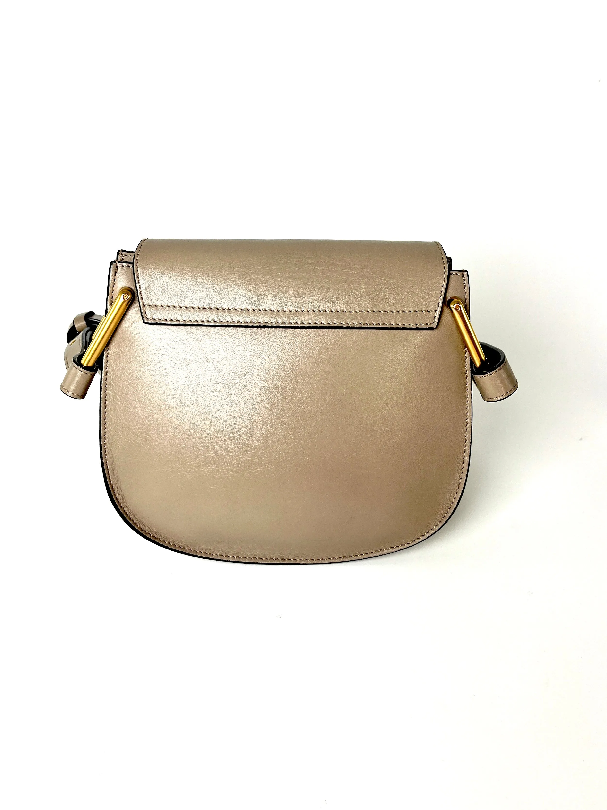 CHLOE Hudson Studded Circle Leather Saddle Crossbody Bag