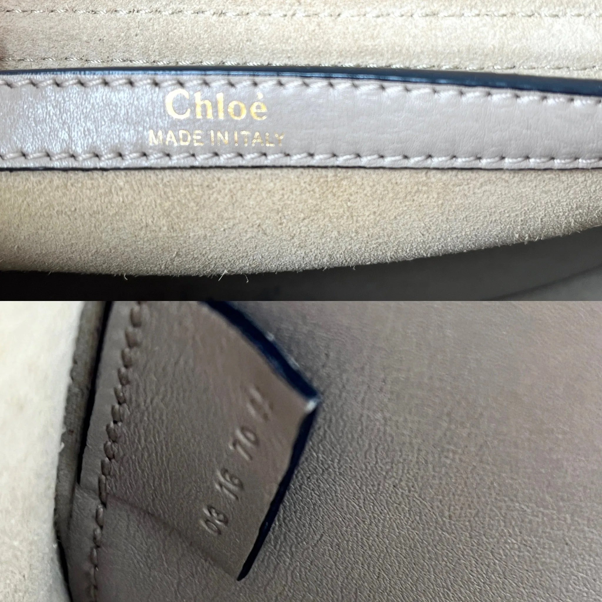 CHLOE Hudson Studded Circle Leather Saddle Crossbody Bag