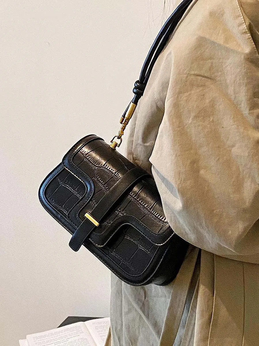 Classic Simple Pu Leather Crossbody Bag