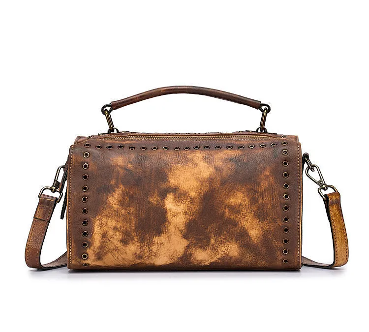 Cool Ladies Red Leather Handbag Cross Shoulder Bag