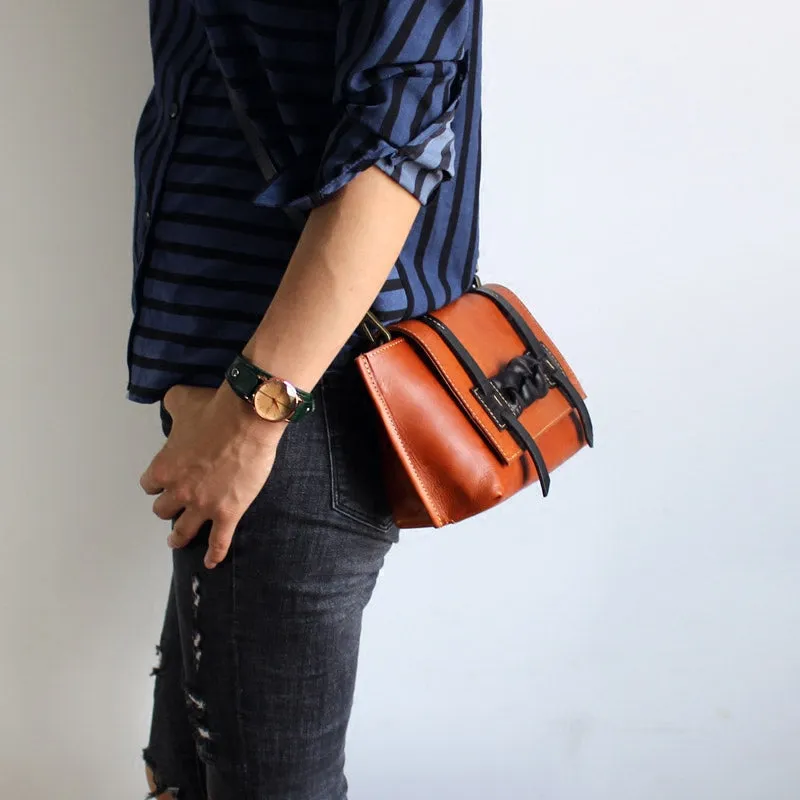 Cool Women's Brown Leather Crossbody Bags Vintage Leather Shoulder Bag