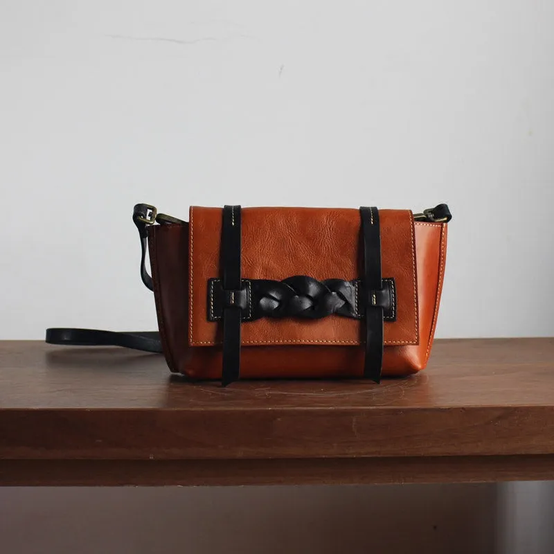 Cool Women's Brown Leather Crossbody Bags Vintage Leather Shoulder Bag