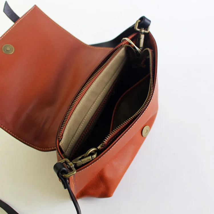 Cool Women's Brown Leather Crossbody Bags Vintage Leather Shoulder Bag