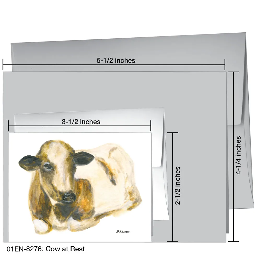 Cow At Rest, Greeting Card (8276)
