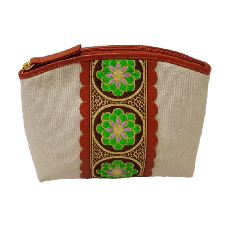 Cream Makeup Bag