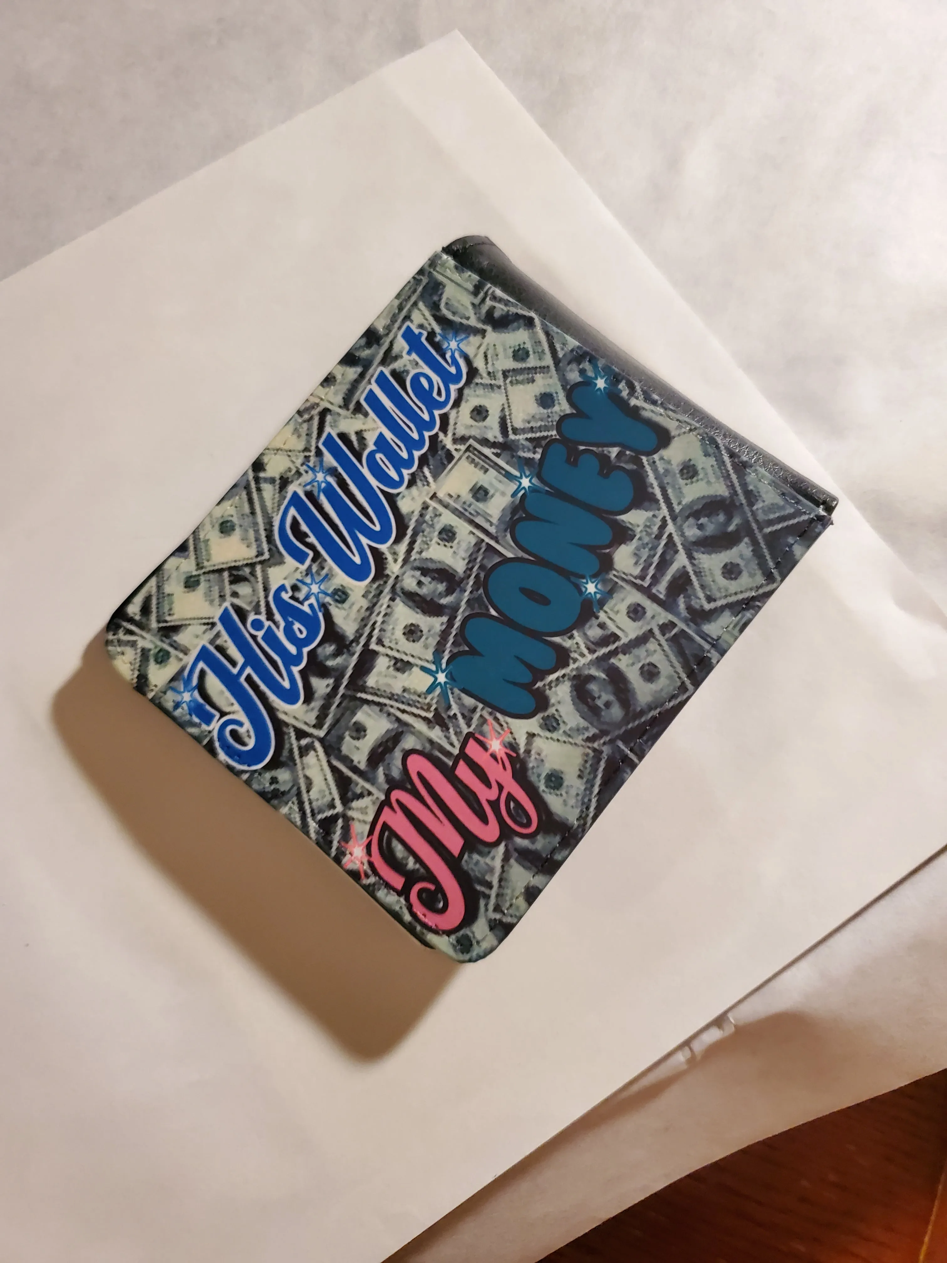 Custom mens leather wallet
