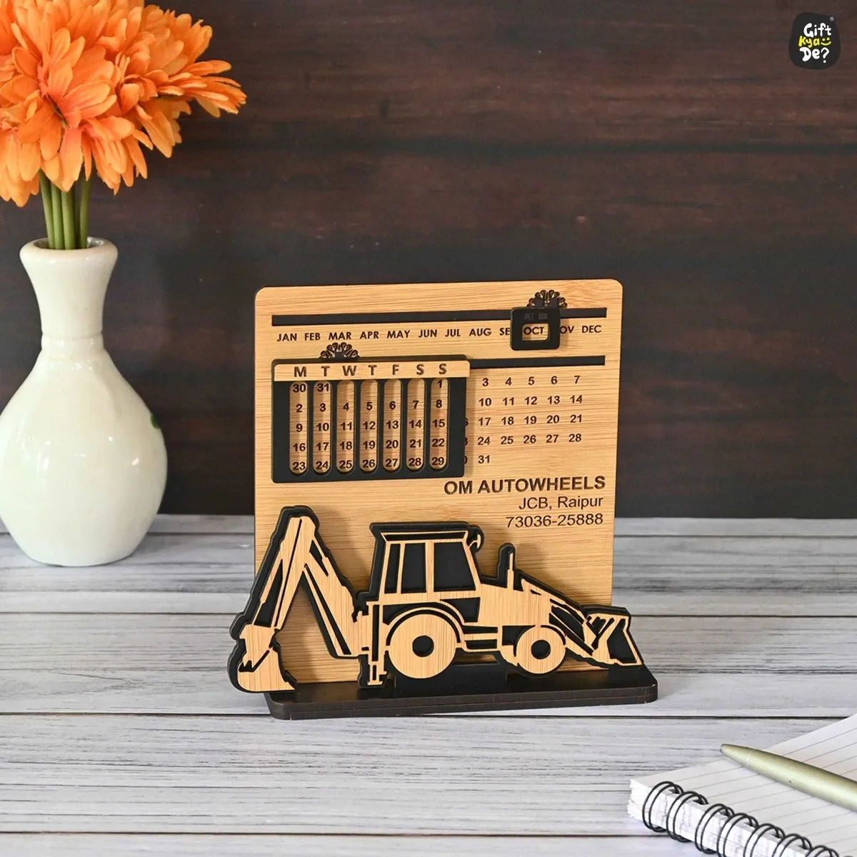 Customized Eco-Friendly JCB Calendar | Unique Calendar For Your Desk | Corporate Gift
