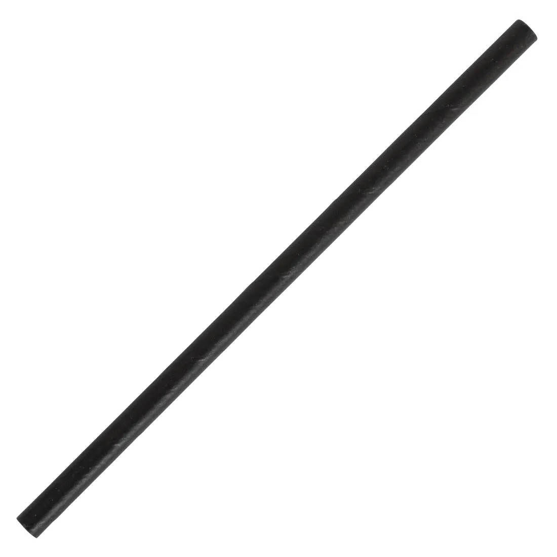 CY080 Fiesta Green Compostable Paper Cocktail Stirrer Straws Black (Pack of 250)