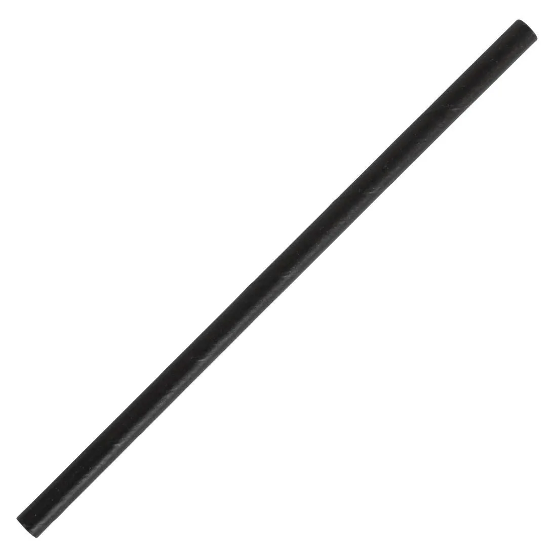 CY080 Fiesta Green Compostable Paper Cocktail Stirrer Straws Black (Pack of 250)