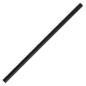 CY080 Fiesta Green Compostable Paper Cocktail Stirrer Straws Black (Pack of 250)