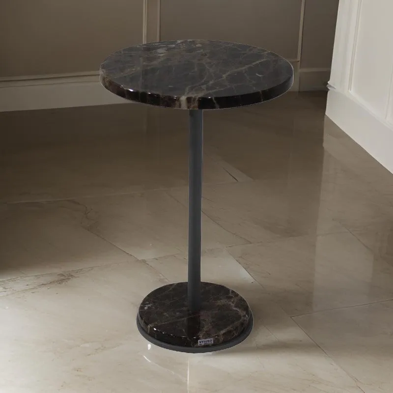 DARK EMPERADOR MARBLE ROUND COFFEE TABLE
