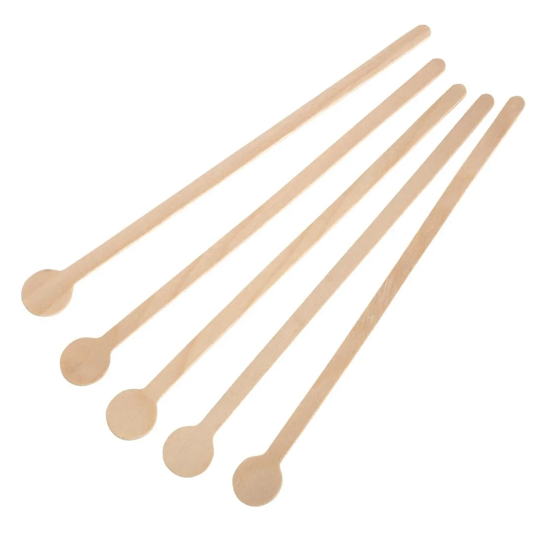 DB494 Fiesta Compostable Wooden Cocktail Stirrers 200mm (Pack of 100)