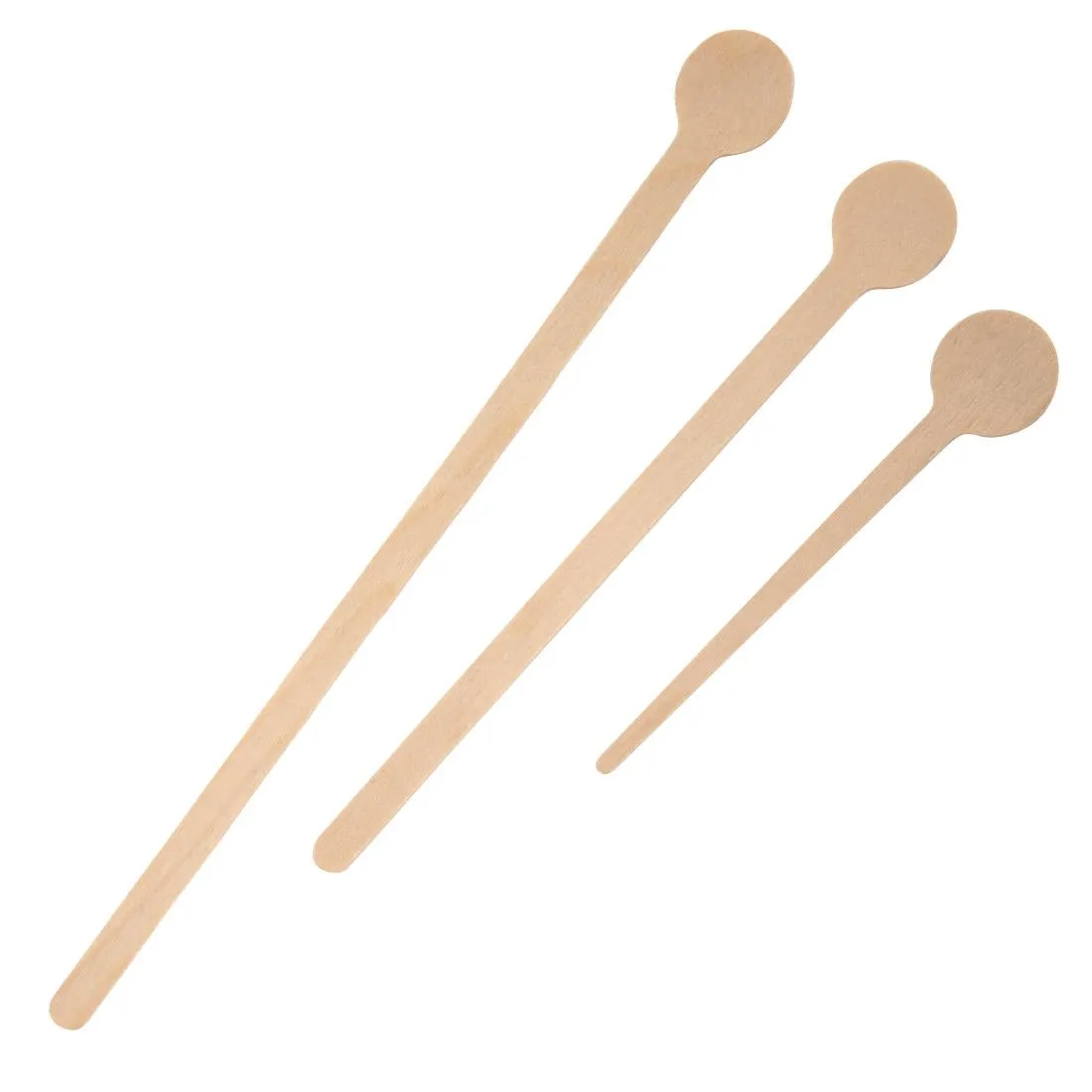 DB494 Fiesta Compostable Wooden Cocktail Stirrers 200mm (Pack of 100)