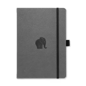 Dingbats Wildlife Grey Elephant Vegan Notebook A5  Lined