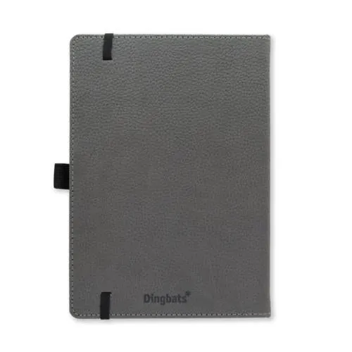 Dingbats Wildlife Grey Elephant Vegan Notebook A5  Lined