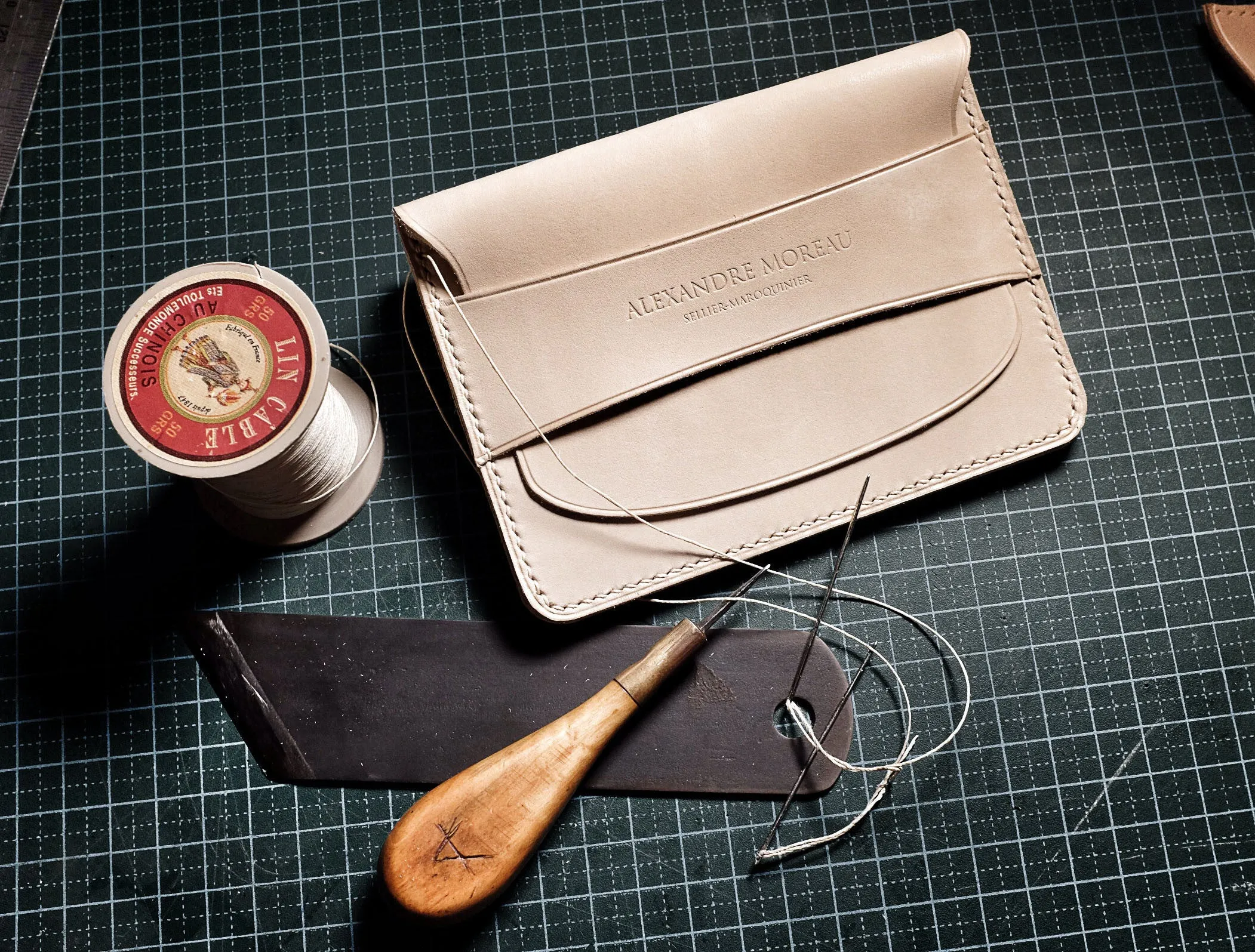 DOUBLE FLAP & SECRET POCKET WALLET - acrylic patterns   video tutorial
