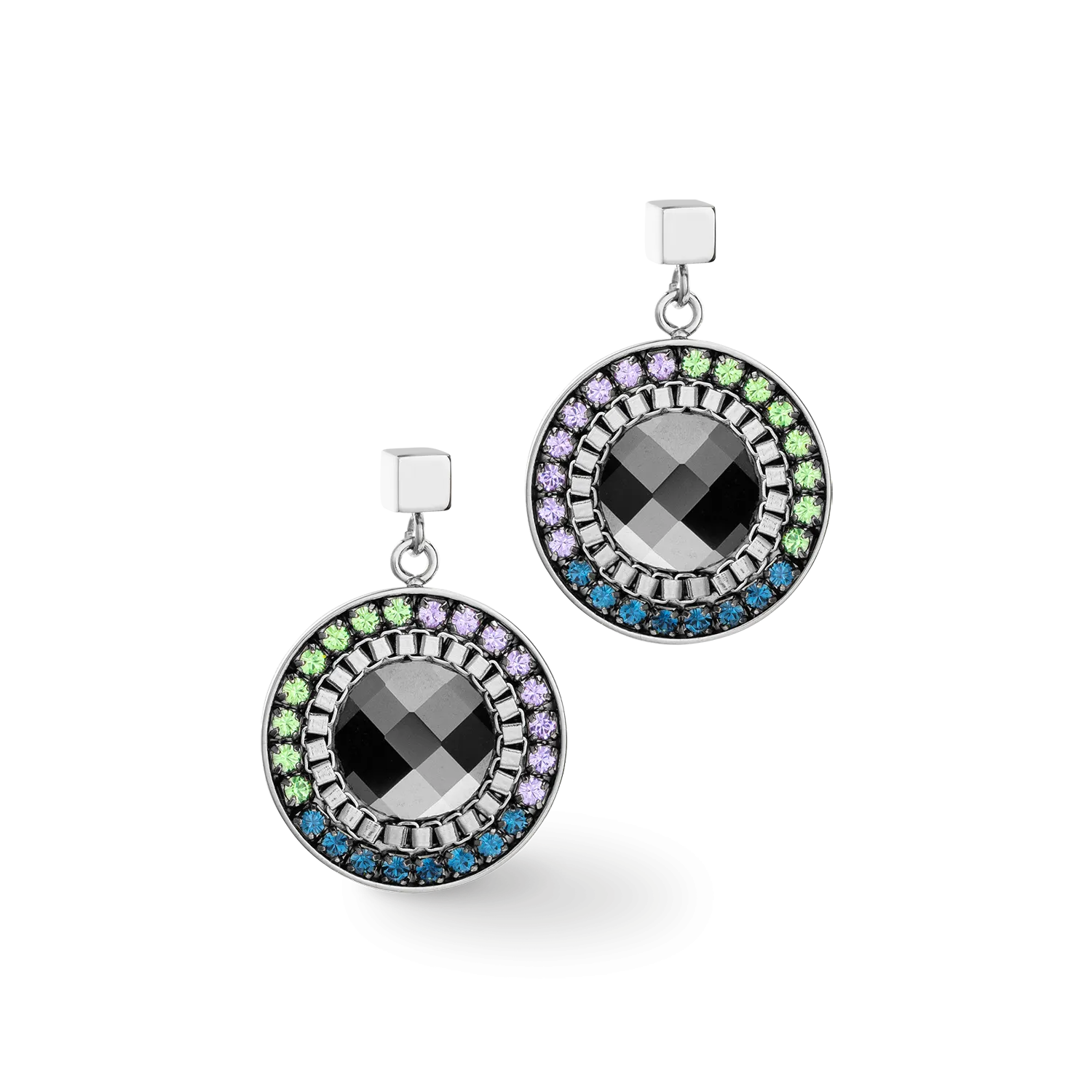 Earrings Amulet Statement dark green