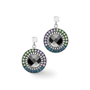 Earrings Amulet Statement dark green