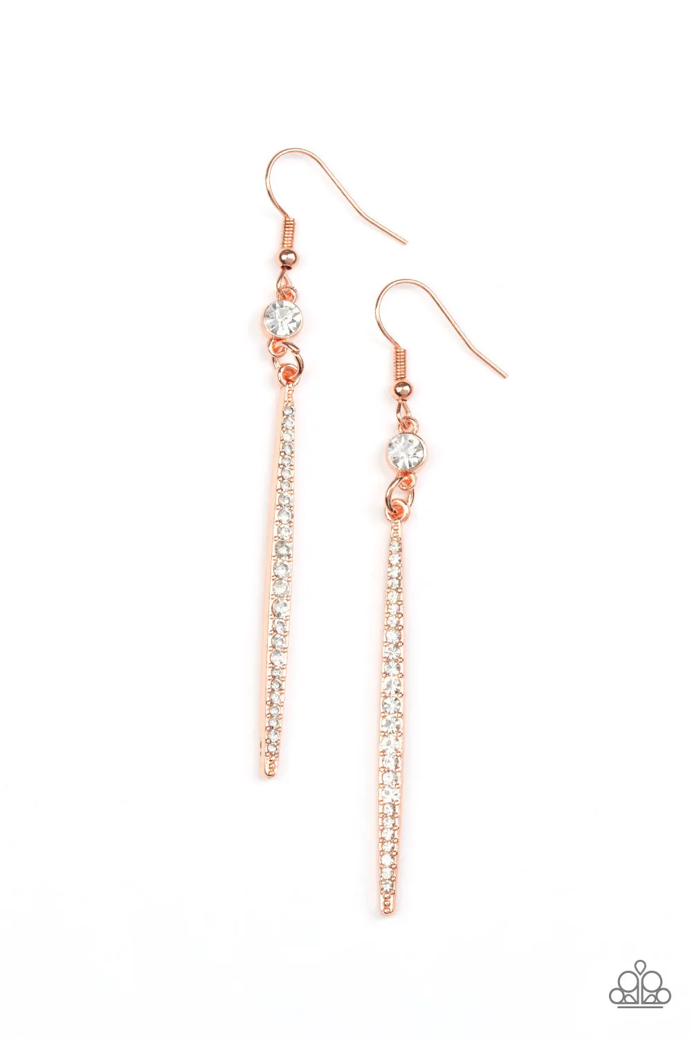 Earrings Skyscraping Shimmer - Copper E2233