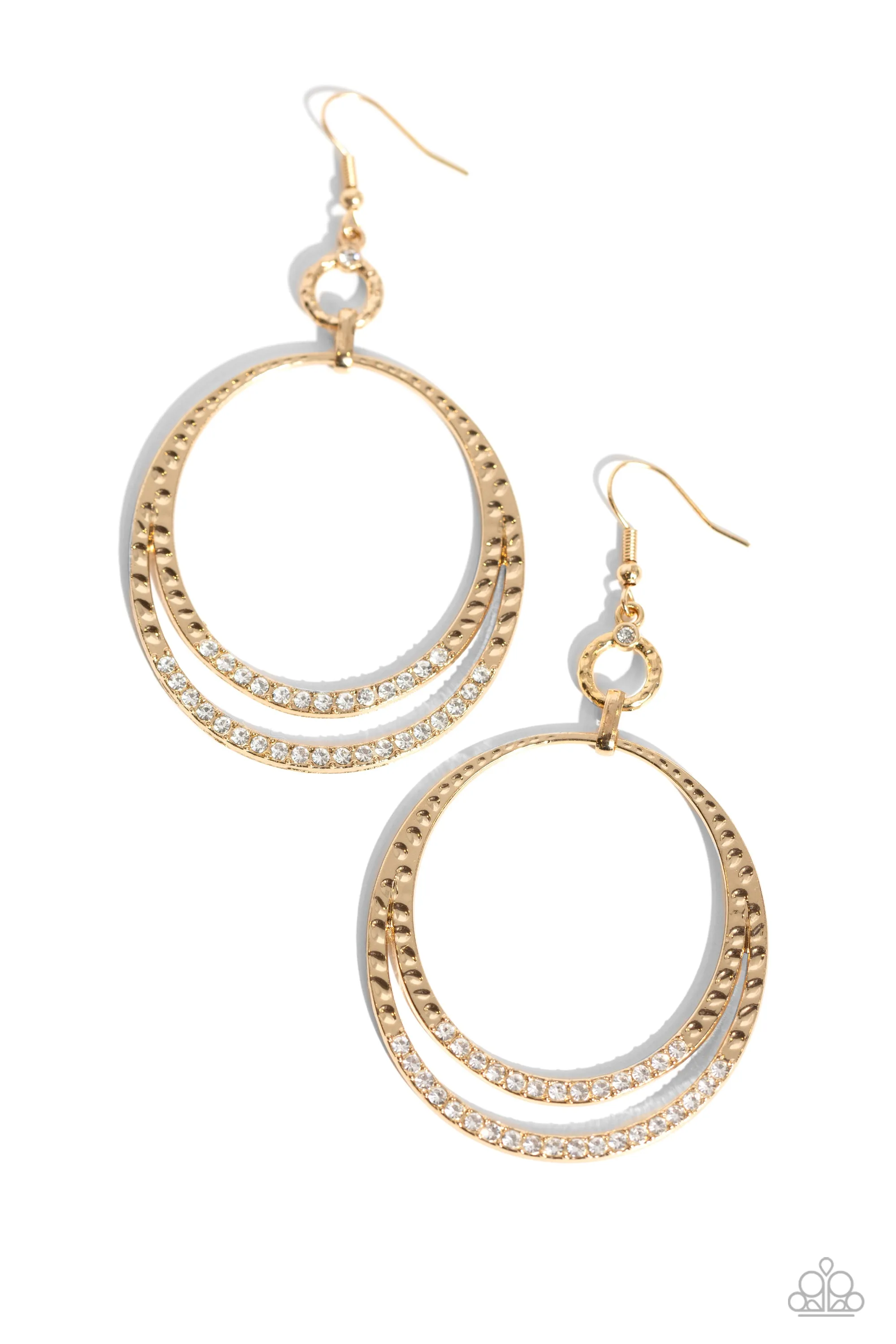 Earrings Spin Your HEELS - Gold E2198