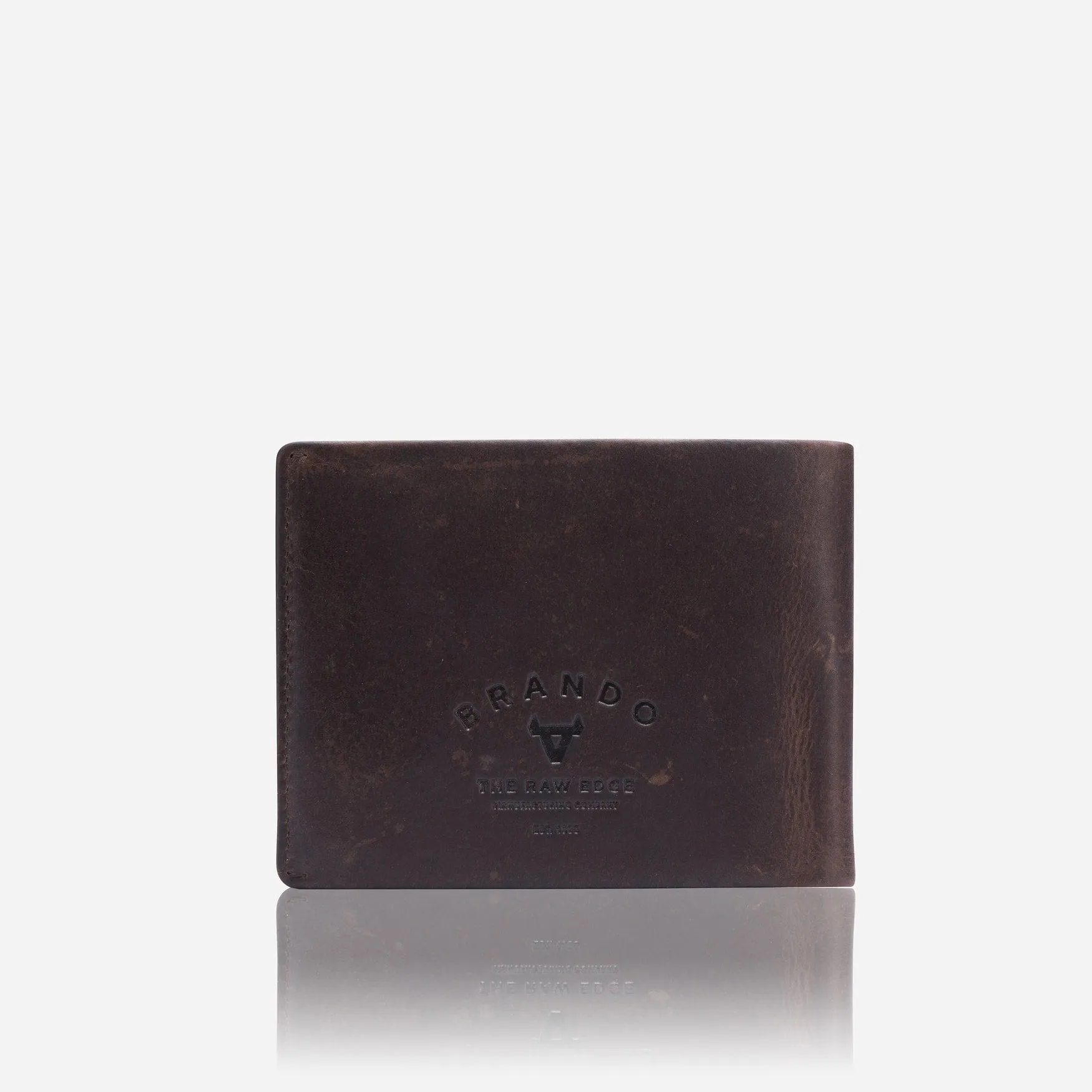 Eastwood Slim Leather Card And Note Wallet, Brown