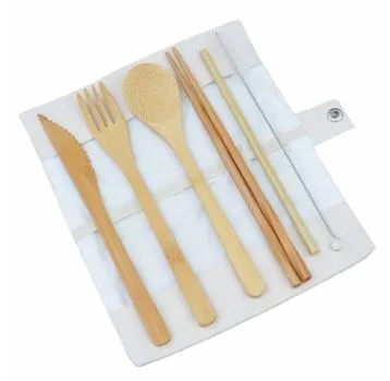 Eco-friendly 6 Pieces Bamboo Cutlery Set