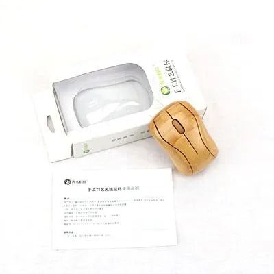 Eco-Friendly Bamboo Wireless Mouse