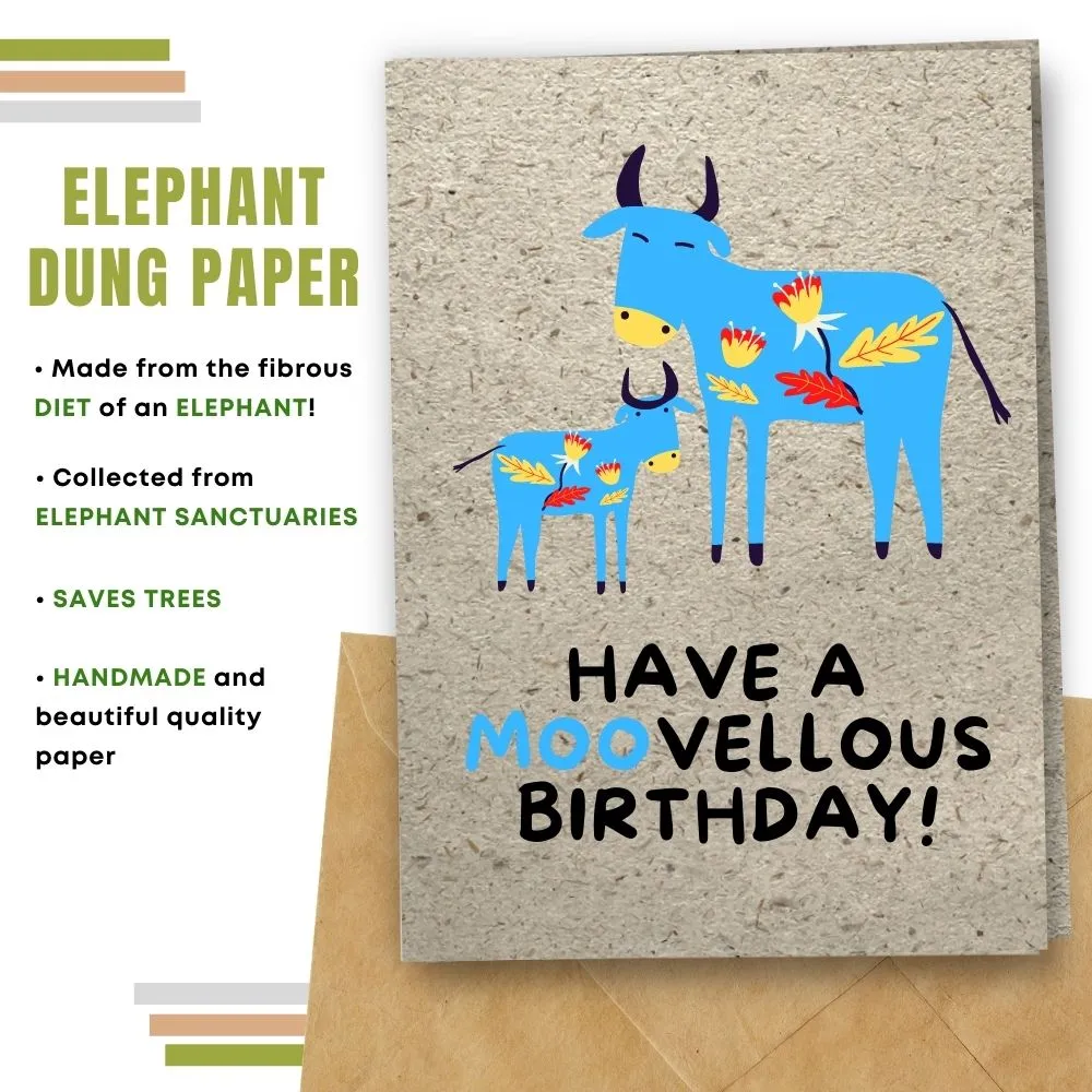 Eco Friendly Birthday Card, Moovellous Birthday