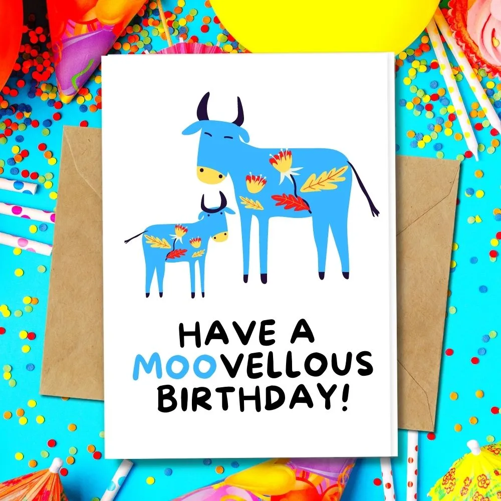 Eco Friendly Birthday Card, Moovellous Birthday
