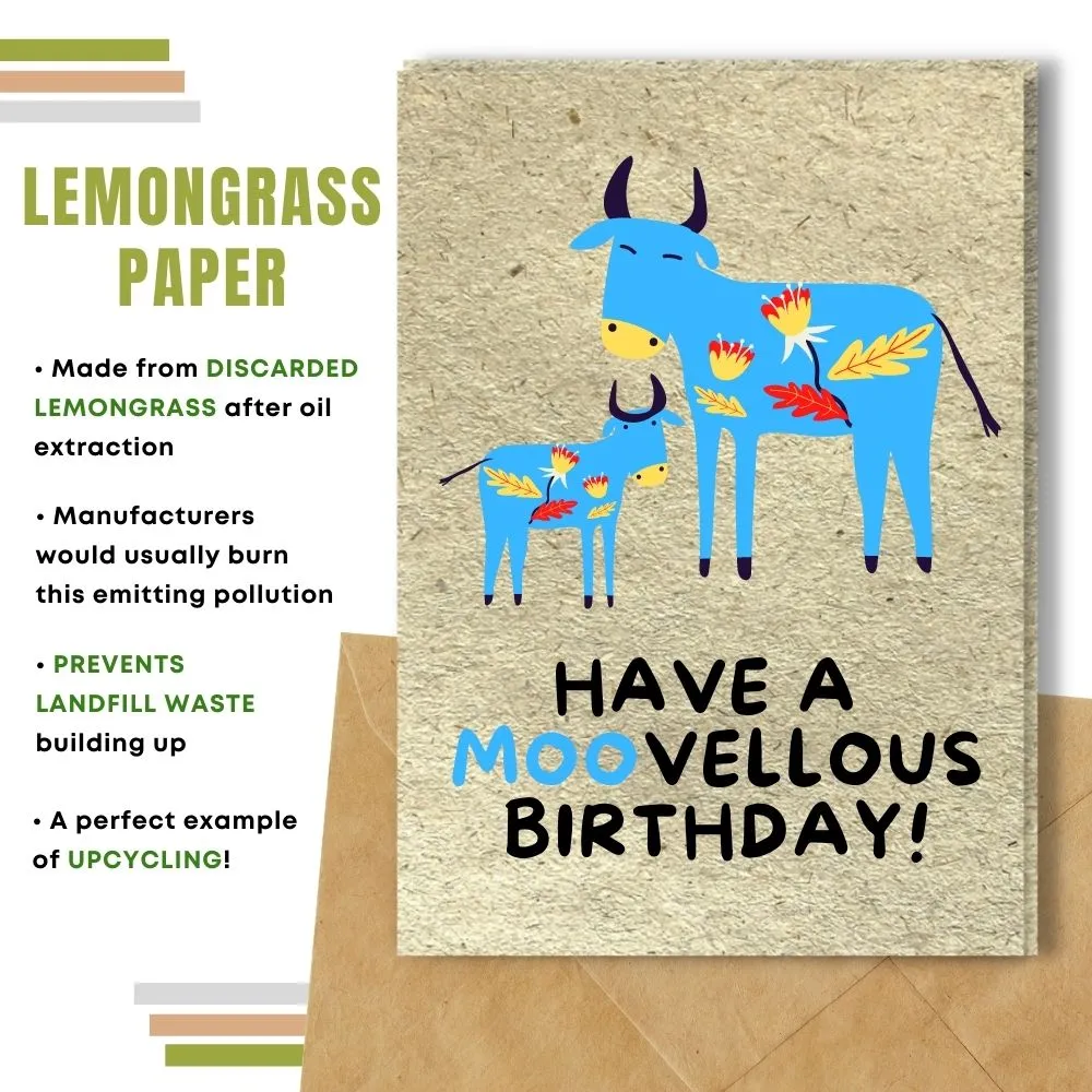 Eco Friendly Birthday Card, Moovellous Birthday