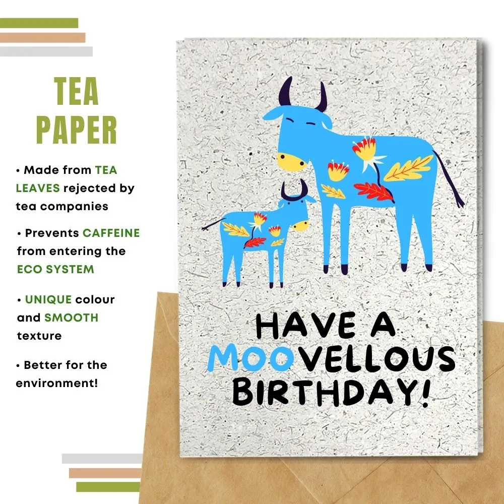 Eco Friendly Birthday Card, Moovellous Birthday