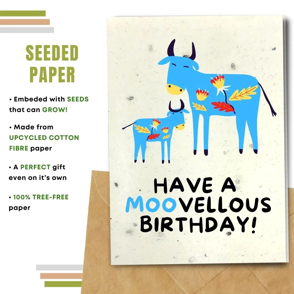 Eco Friendly Birthday Card, Moovellous Birthday