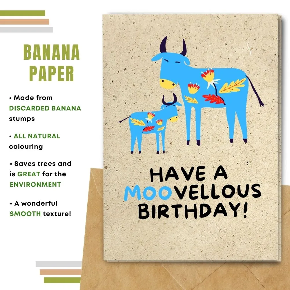 Eco Friendly Birthday Card, Moovellous Birthday
