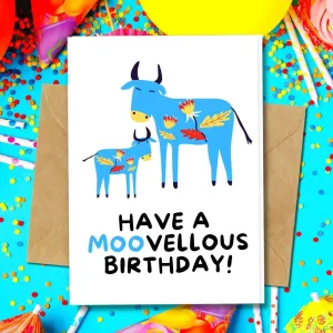 Eco Friendly Birthday Card, Moovellous Birthday
