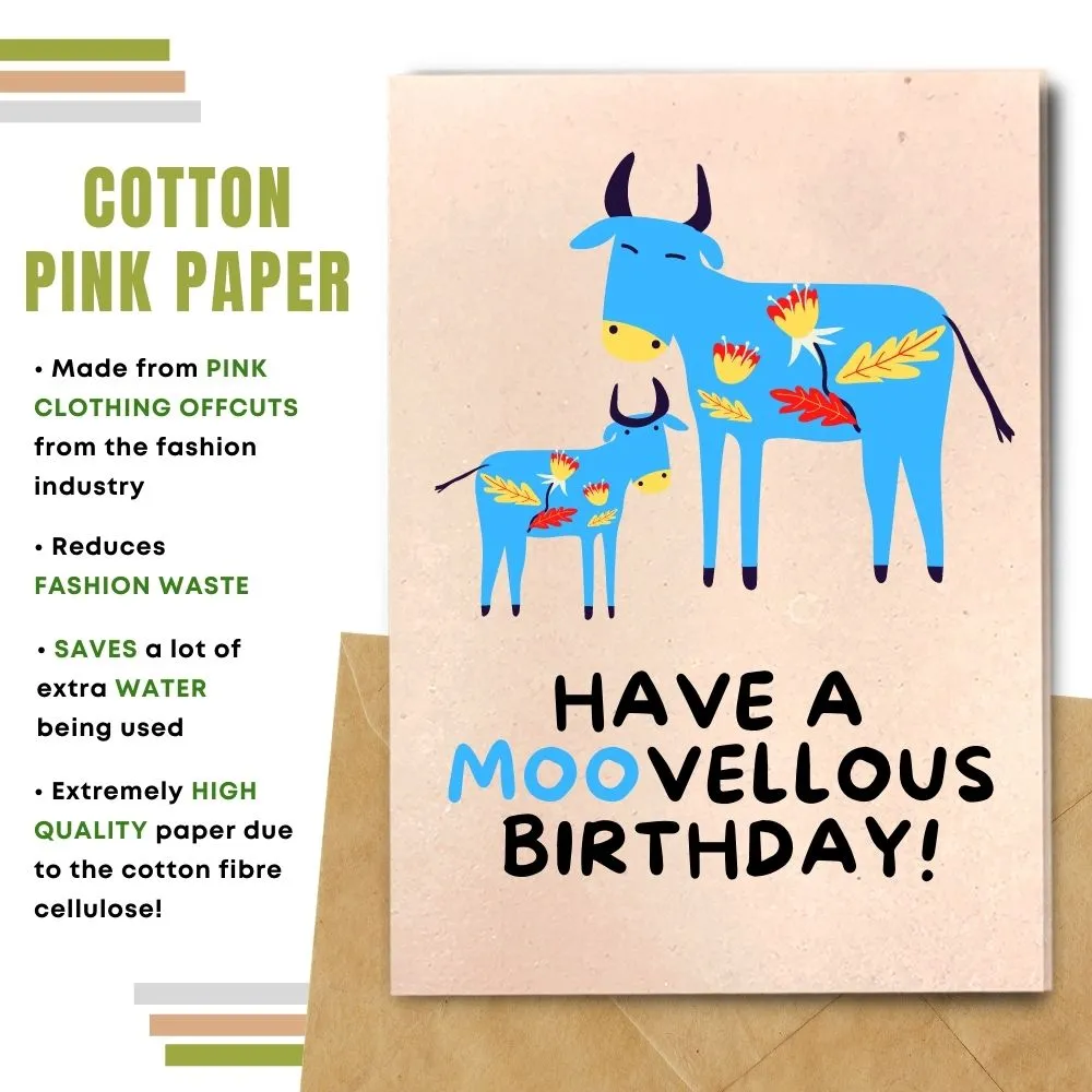 Eco Friendly Birthday Card, Moovellous Birthday