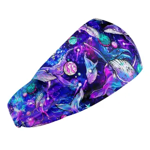 Eco-friendly Cosmic Whale Scuba Headband