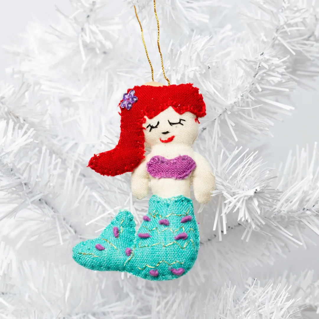Eco-Friendly Felt Mermaid Ornament