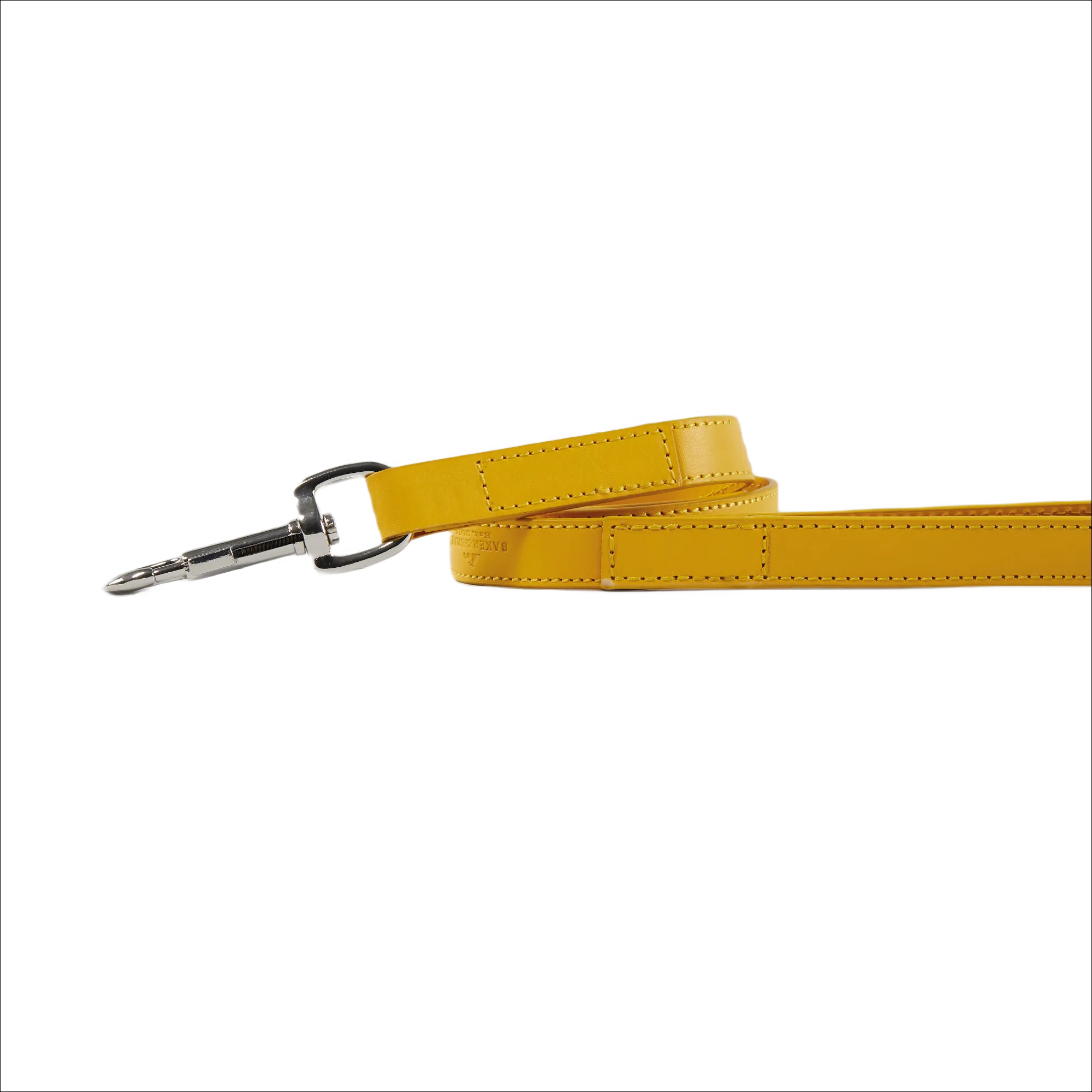 Eco Friendly Leather Dog Lead, Lemon