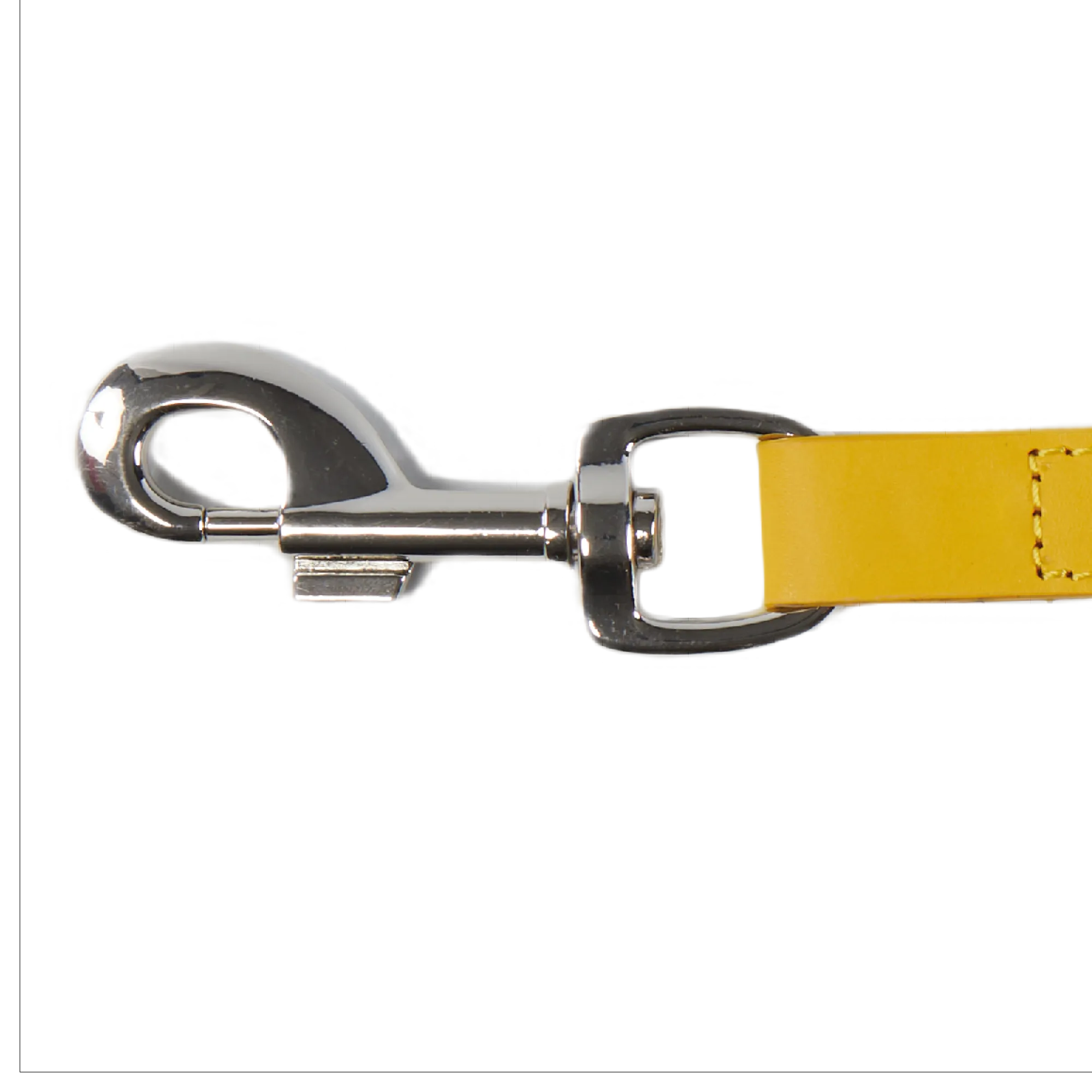 Eco Friendly Leather Dog Lead, Lemon