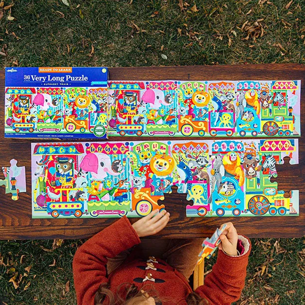 eeBoo Alphabet Train Ready to Learn 36 Piece Puzzle