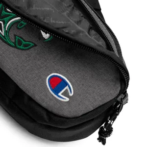 Embrodiered Champion fanny pack Maori Fish
