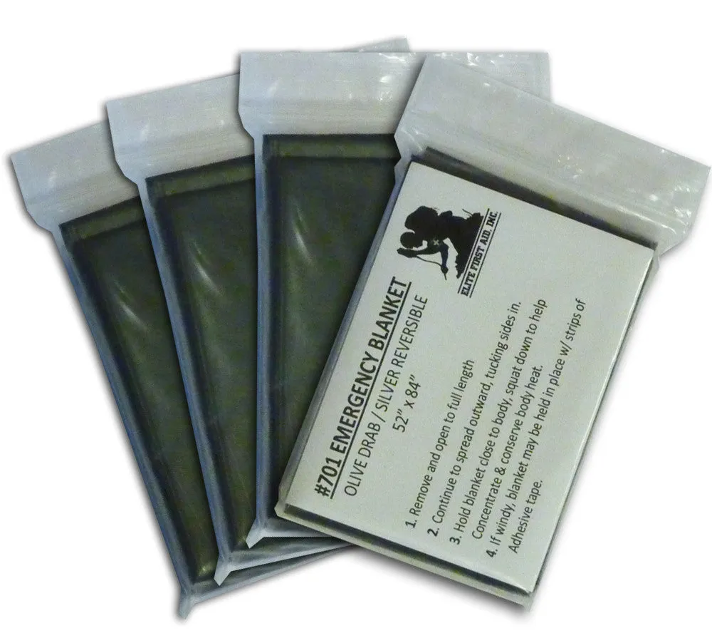Emergency Blanket, Olive Drab - Elite First Aid