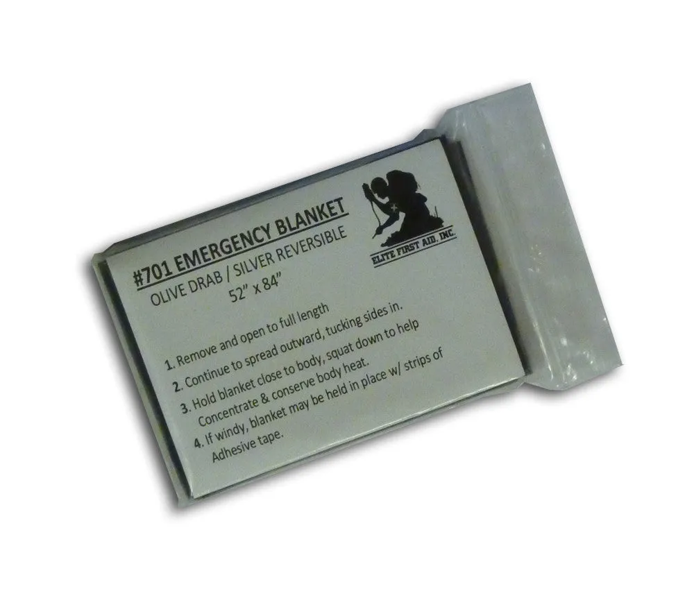 Emergency Blanket, Olive Drab - Elite First Aid
