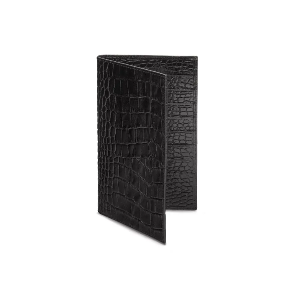 English Gents Leather Suit Wallet 10 CC - Black Croc