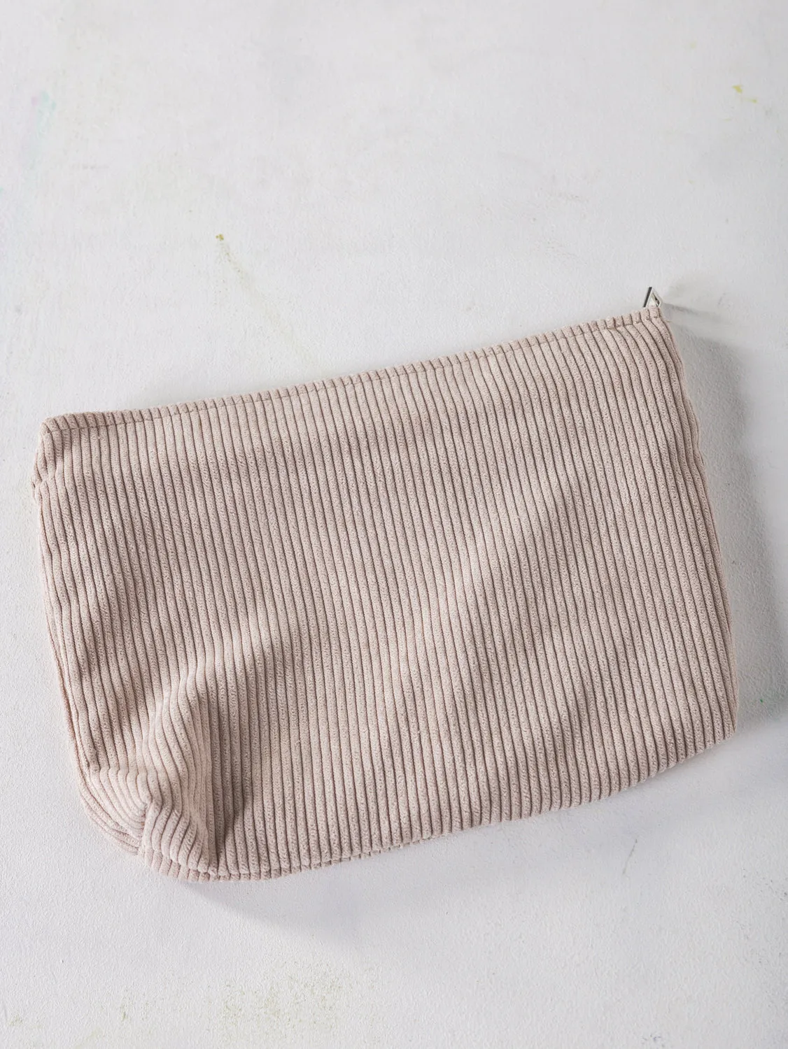 Evergreen Cord Pouch - Cream