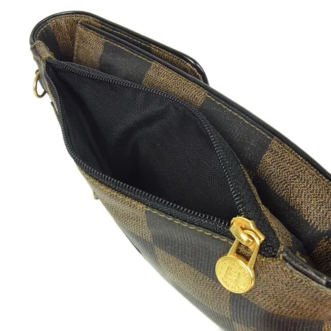 Fendi Brown Checkerboard Print Fanny Pack or Crossbody