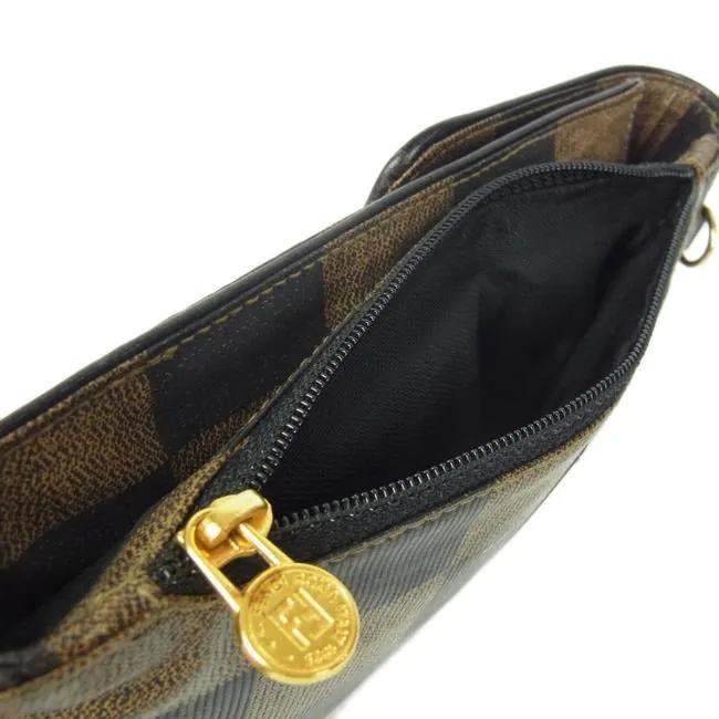 Fendi Brown Checkerboard Print Fanny Pack or Crossbody