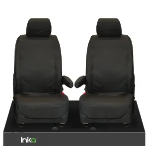 Fiat Fiorino Front 1 1 Set INKA Tailored Waterproof Seat Cover Black MY-08-16